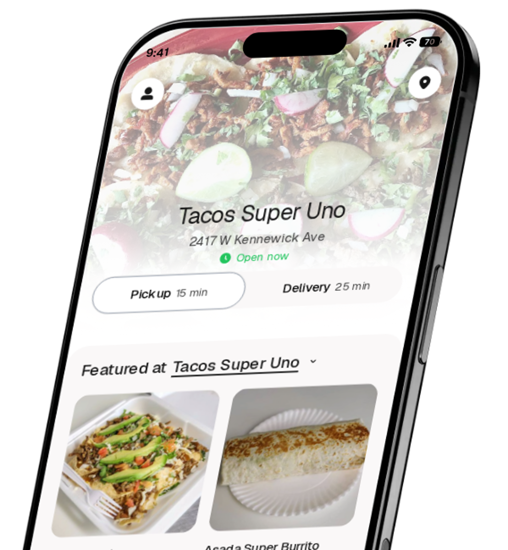Tacos Super Uno app preview