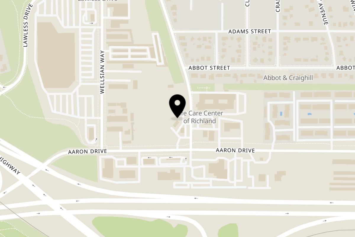 Map showing the location of Tacos Super Uno on 33 Goethals Dr in Richland